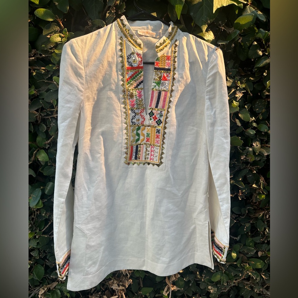 Tory Burch linen tunic